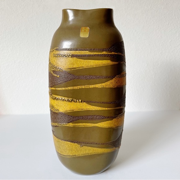 SOLD Ⓜ️ | Vintage 1970’s MCM Royal Haeger Free Form Earth Wrap Pottery Vase - Picture 2 of 14